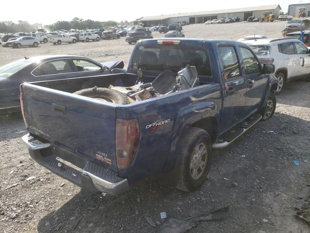 1GTDT136258256809 - 2005 GMC CANYON BLUE photo 4