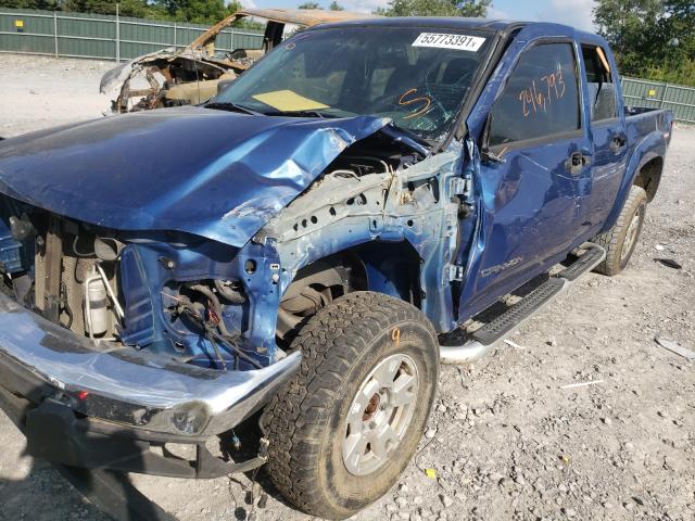 1GTDT136258256809 - 2005 GMC CANYON BLUE photo 9