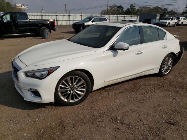 JN1EV7BP0MM705103 - 2021 INFINITI Q50 LUXE WHITE photo 1