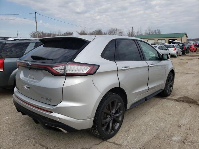 2FMTK4AP8FBB48989 - 2015 FORD EDGE SPORT GRAY photo 3