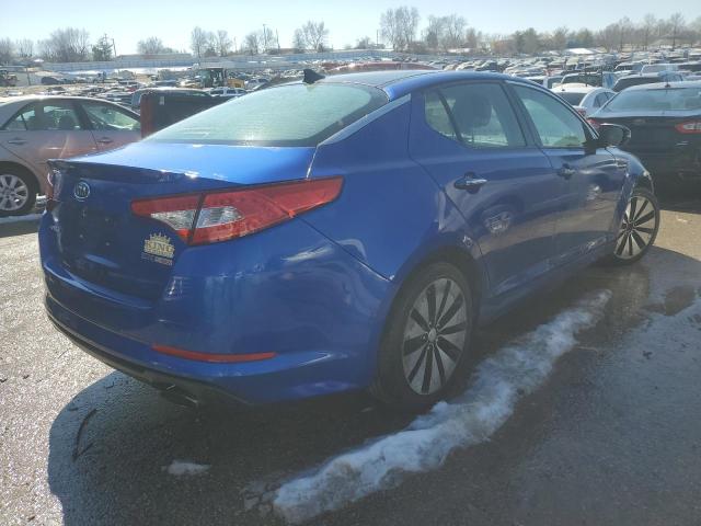 5XXGR4A62CG019571 - 2012 KIA OPTIMA SX BLUE photo 3