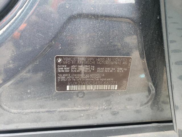 5UXZW0C54BL661771 - 2011 BMW X5 XDRIVE35D GRAY photo 13