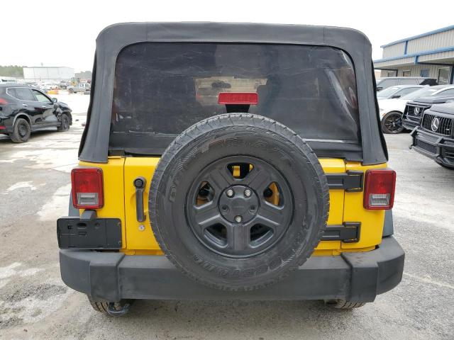 1C4BJWDGXFL609815 - 2015 JEEP WRANGLER U SPORT YELLOW photo 6