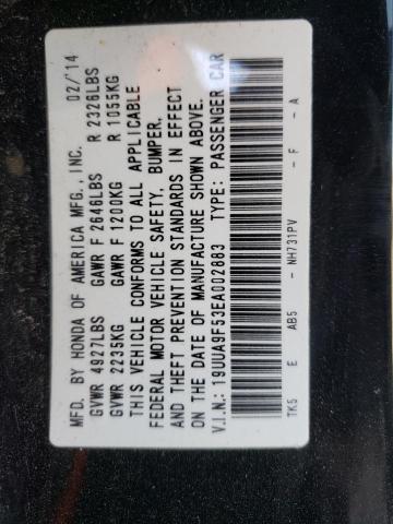 19UUA9F53EA002883 - 2014 ACURA TL TECH BLACK photo 12