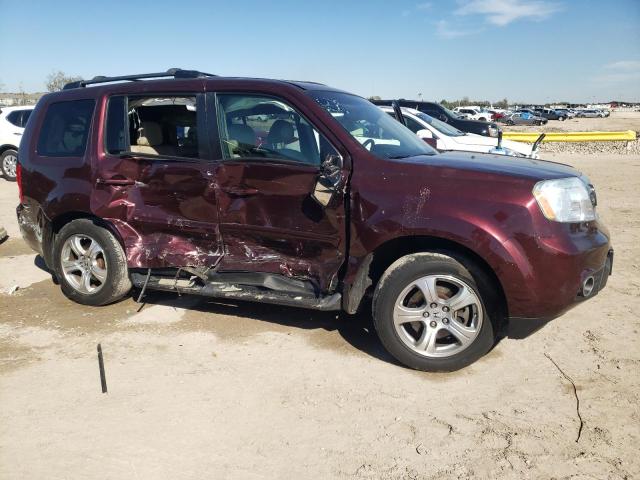 5FNYF4H54FB003289 - 2015 HONDA PILOT EXL BURGUNDY photo 4