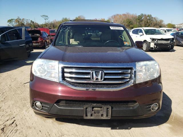 5FNYF4H54FB003289 - 2015 HONDA PILOT EXL BURGUNDY photo 5