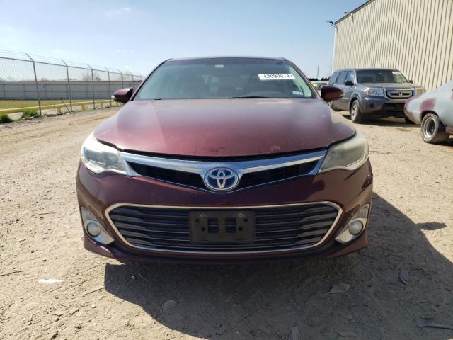 4T1BD1EBXEU026856 - 2014 TOYOTA AVALON HYBRID MAROON photo 5