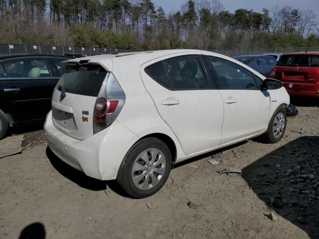 JTDKDTB34D1533426 - 2013 TOYOTA PRIUS C WHITE photo 3