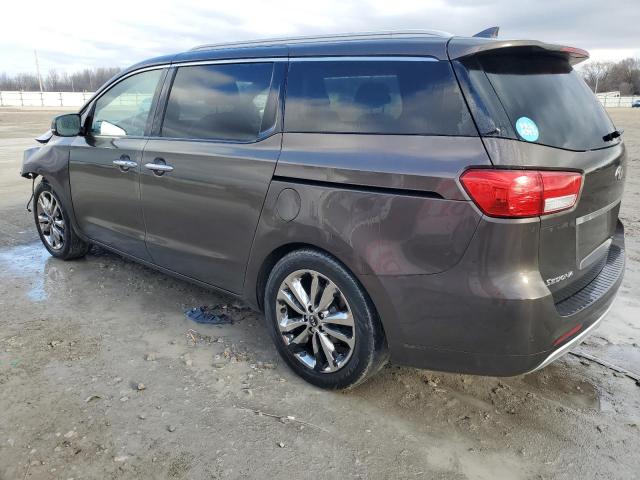 KNDME5C16F6053151 - 2015 KIA SEDONA SXL GRAY photo 2