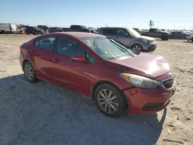 KNAFX4A61E5155745 - 2014 KIA FORTE LX RED photo 4