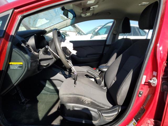 KNAFX4A61E5155745 - 2014 KIA FORTE LX RED photo 7