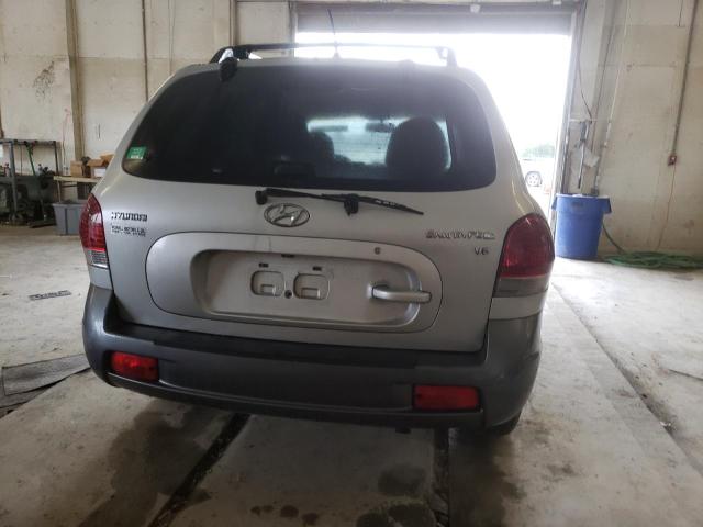 KM8SC13D56U100192 - 2006 HYUNDAI SANTA FE GLS GRAY photo 6