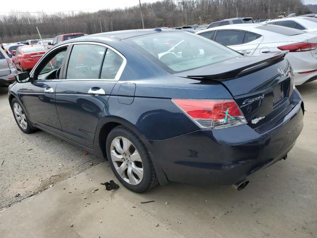 5KBCP3F87AB015266 - 2010 HONDA ACCORD EXL BLUE photo 2