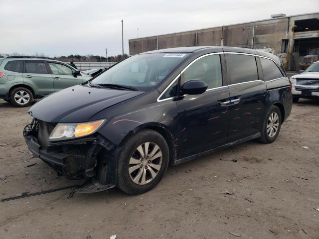 5FNRL5H68EB071072 - 2014 HONDA ODYSSEY EXL BLUE photo 1