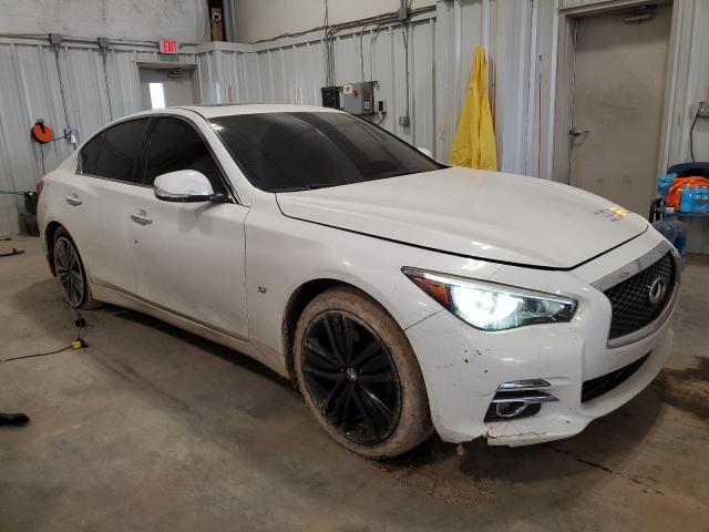 JN1BV7AR9FM406945 - 2015 INFINITI Q50 BASE WHITE photo 4