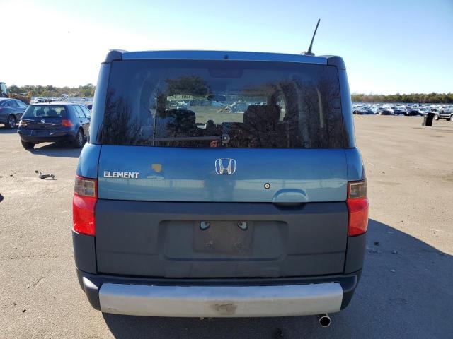 5J6YH28686L019297 - 2006 HONDA ELEMENT EX BLUE photo 6