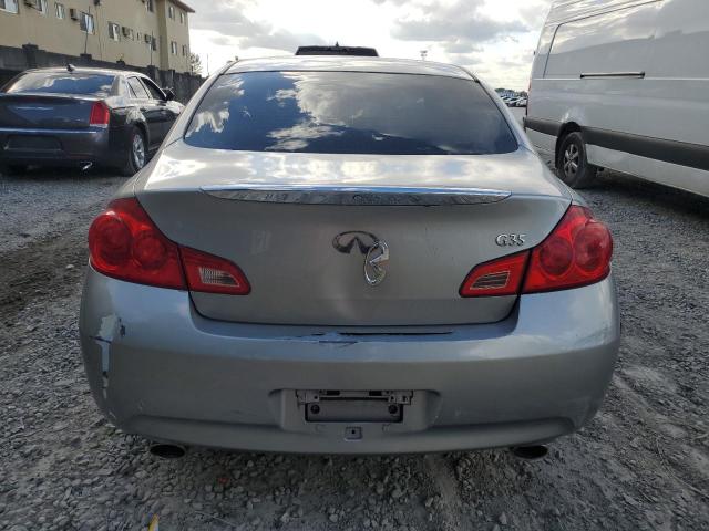 JNKBV61E37M720837 - 2007 INFINITI G35 SILVER photo 6