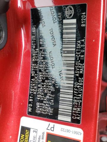 4T1BF1FK8EU784977 - 2014 TOYOTA CAMRY L RED photo 13