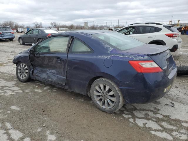 2HGFG1B85AH502791 - 2010 HONDA CIVIC EX BLUE photo 2