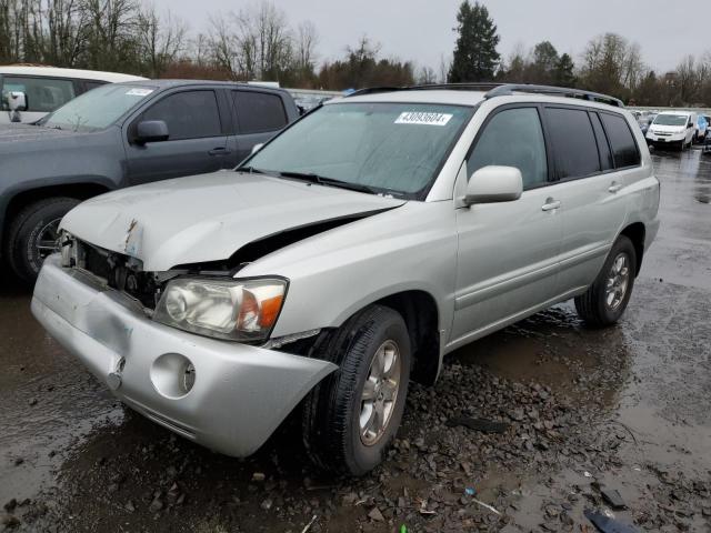 JTEGP21A540038158 - 2004 TOYOTA HIGHLANDER BASE SILVER photo 1