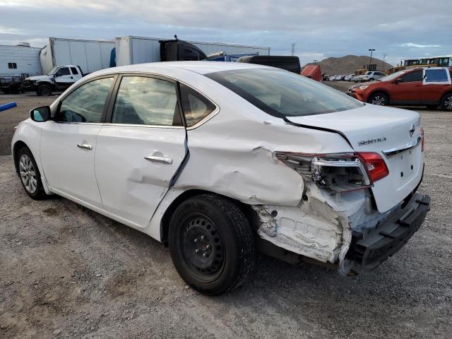 3N1AB7AP0KY442906 - 2019 NISSAN SENTRA S WHITE photo 2