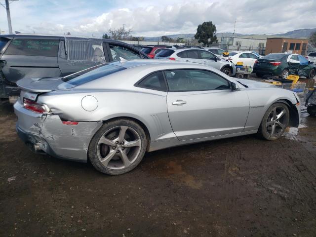 2G1FK1EJ1F9201361 - 2015 CHEVROLET CAMARO 2SS SILVER photo 3