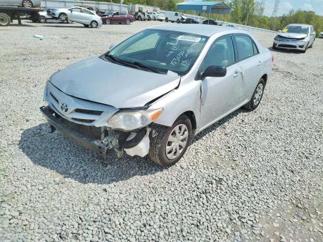 JTDBU4EE7B914637 - 2011 TOYOTA COROLLA BASE SILVER photo 2