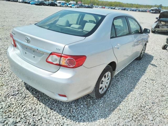 JTDBU4EE7B914637 - 2011 TOYOTA COROLLA BASE SILVER photo 4