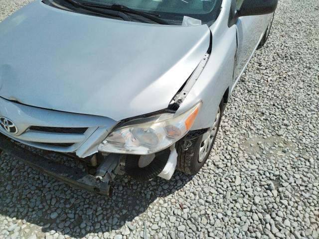 JTDBU4EE7B914637 - 2011 TOYOTA COROLLA BASE SILVER photo 9
