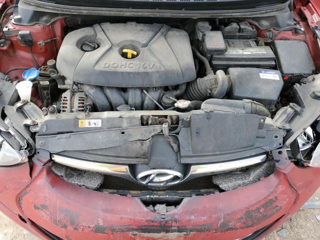 KMHDH4AE1EU058755 - 2014 HYUNDAI ELANTRA SE RED photo 11