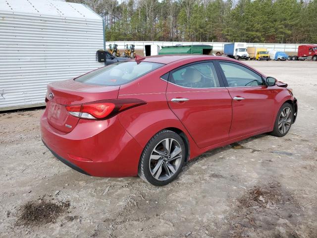 KMHDH4AE1EU058755 - 2014 HYUNDAI ELANTRA SE RED photo 3