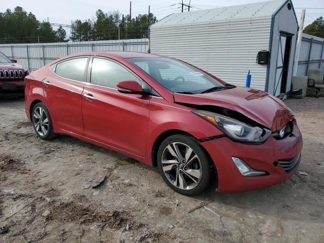 KMHDH4AE1EU058755 - 2014 HYUNDAI ELANTRA SE RED photo 4