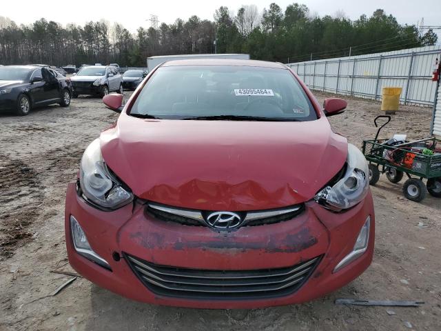 KMHDH4AE1EU058755 - 2014 HYUNDAI ELANTRA SE RED photo 5