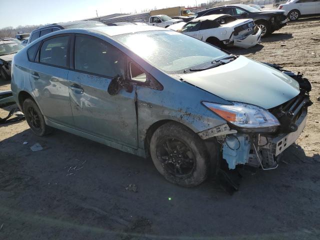 JTDKN3DU6F1862151 - 2015 TOYOTA PRIUS TEAL photo 4