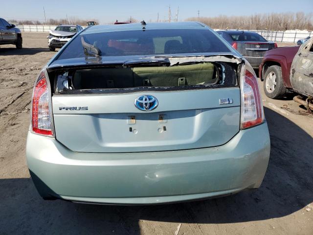 JTDKN3DU6F1862151 - 2015 TOYOTA PRIUS TEAL photo 6