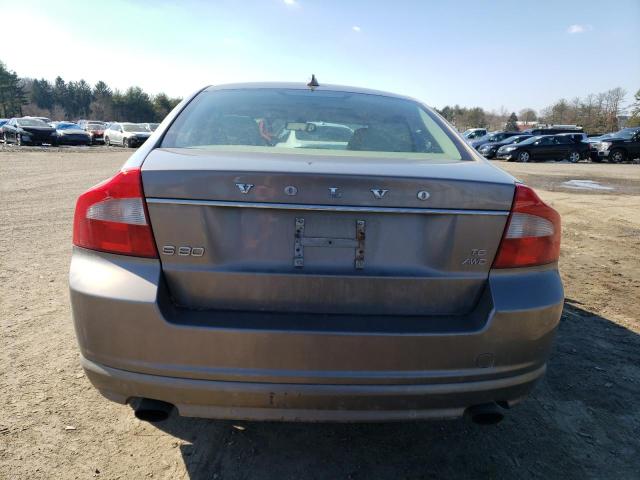 YV1AH992891105604 - 2009 VOLVO S80 T6 GRAY photo 6