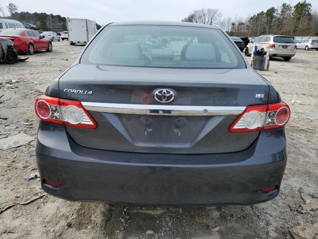 2T1BU4EE3DC001146 - 2013 TOYOTA COROLLA BASE GRAY photo 6