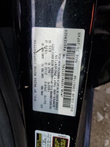 JM1BL1SG9A1321594 - 2010 MAZDA 3 I BLACK photo 12