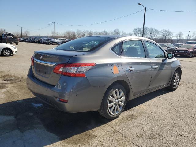 3N1AB7AP6FY238262 - 2015 NISSAN SENTRA S GRAY photo 3