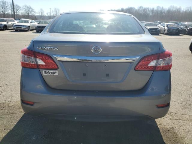 3N1AB7AP6FY238262 - 2015 NISSAN SENTRA S GRAY photo 6