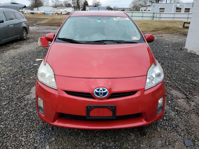 JTDKN3DU1A0036760 - 2010 TOYOTA PRIUS RED photo 5