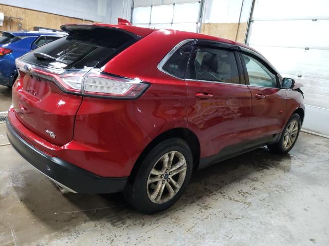 2FMPK4J80GBB79309 - 2016 FORD EDGE SEL RED photo 3