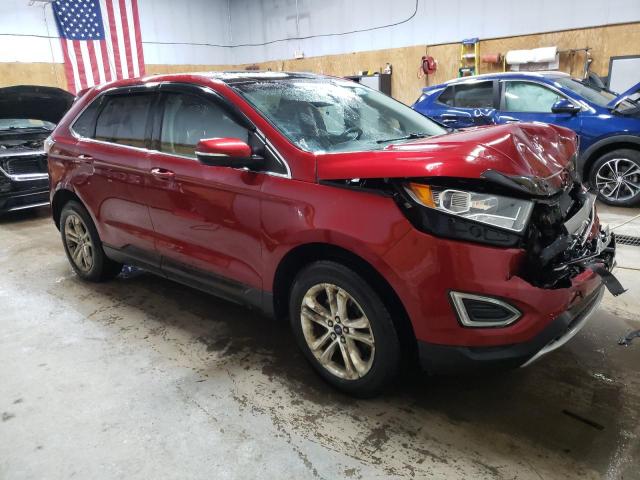 2FMPK4J80GBB79309 - 2016 FORD EDGE SEL RED photo 4