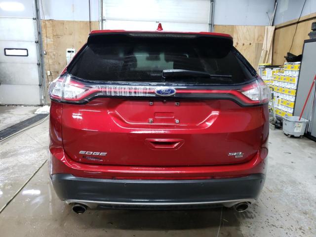 2FMPK4J80GBB79309 - 2016 FORD EDGE SEL RED photo 6