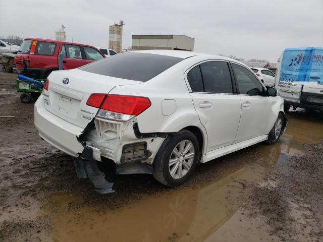 4S3BMBC67C3008933 - 2012 SUBARU LEGACY 2.5I PREMIUM WHITE photo 3