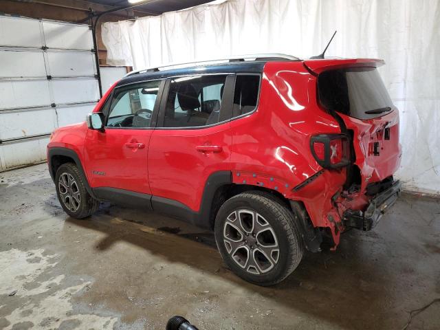 ZACCJBDB8HPE55296 - 2017 JEEP RENEGADE LIMITED RED photo 2