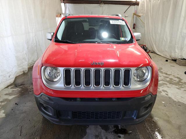 ZACCJBDB8HPE55296 - 2017 JEEP RENEGADE LIMITED RED photo 5