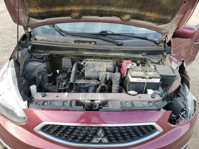 ML32A3HJ4HH019414 - 2017 MITSUBISHI MIRAGE ES MAROON photo 11