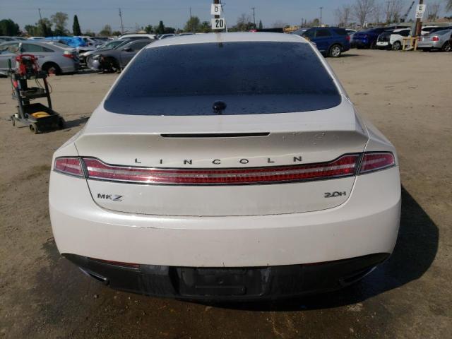 3LN6L2LU2ER816464 - 2014 LINCOLN MKZ HYBRID WHITE photo 6