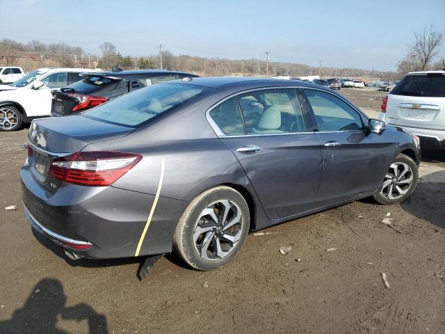 1HGCR3F08HA027689 - 2017 HONDA ACCORD EXL GRAY photo 3